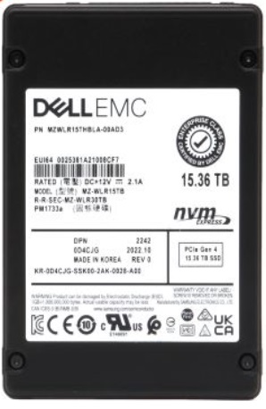 Samsung MZ-WLR15TB 15.36 TB PM1733 NVMe PCIe Gen4 x4 2.5 inch Read Intensive Solid State Drive