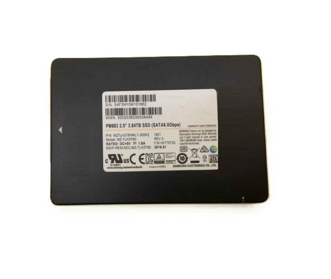Samsung MZ7LH3T8HMLT-000K2 3.84TB PM883 SATA 6Gb/s 2.5 inch Enterprise Solid State Drive