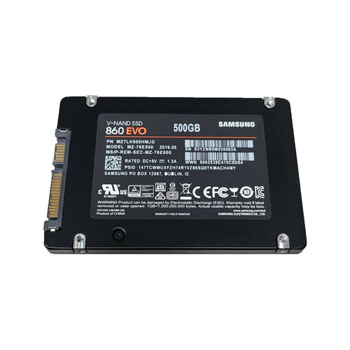Samsung MZ7LH500HMJD 500GB 860 EVO SATA 2.5 inch Client Solid State Drive