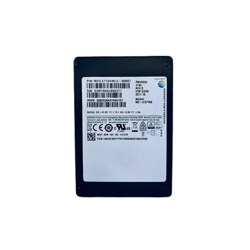 Samsung MZILS7T6HMLS-00007 7.68TB PM1633a Series SAS 12Gb/s 2.5 15mm Enterprise Data Center / Read Intensive Solid State Drive