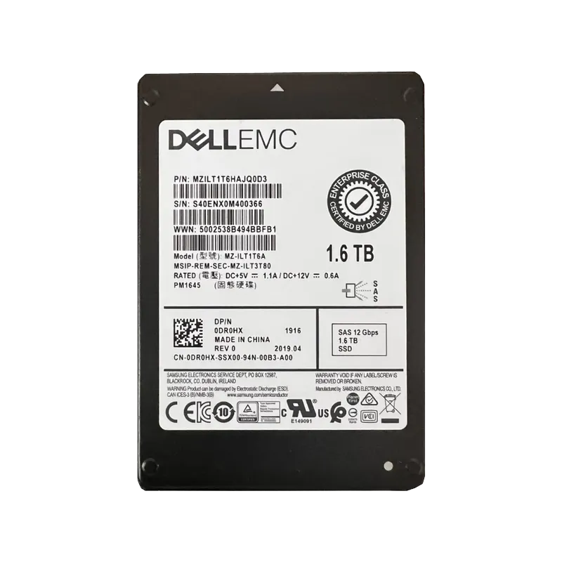 Samsung MZILT1T6HAJQ0D3 1.6TB PM1645 Series SAS 12Gb/s 2.5 15mm Enterprise Data Center / Mixed Use Solid State Drive