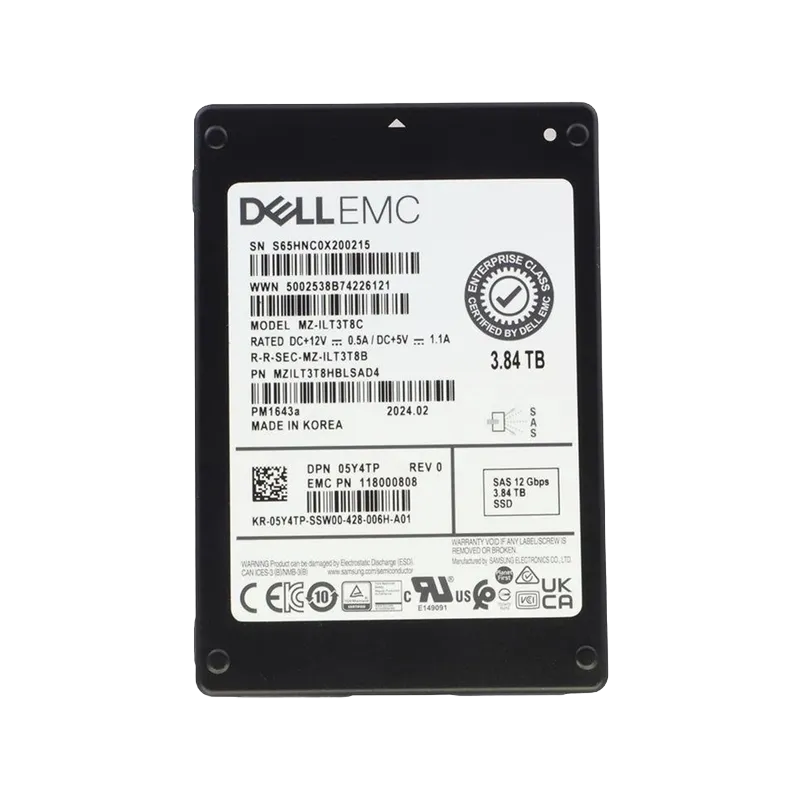 Samsung MZILT3T8HBLSAD4 3.84TB PM1643a SAS 12Gb/s 2.5 inch Enterprise Solid State Drive
