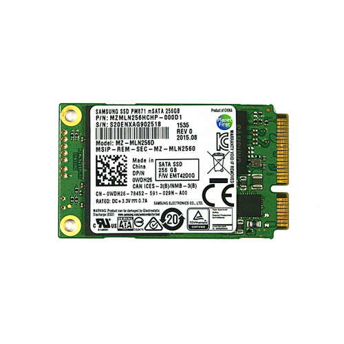 Samsung MZMLN256HCHP-000D1 256GB PM871 SATA 6Gb/s M.2 Client Solid State Drive