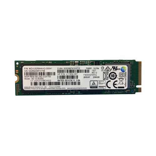 Samsung MZVLB256HAHQ-000H1 256GB PM981 NVMe M.2 2280 Client Solid State Drive