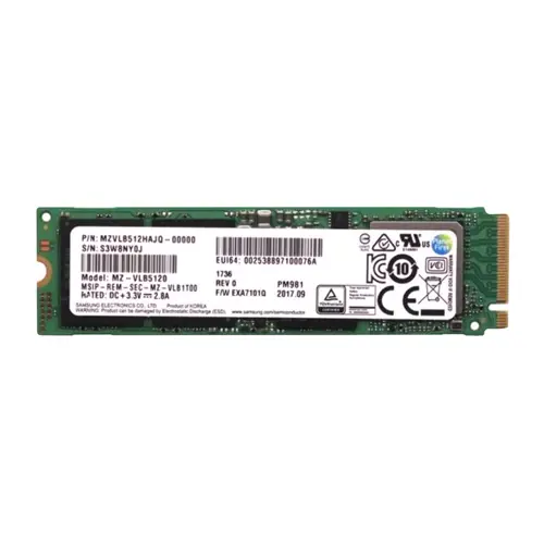 Samsung MZVLB512HAJQ-000D1 512GB PM981 NVMe M.2 2280 Client Solid State Drive