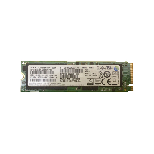 Samsung MZVLW256HEHP 256GB PM961 NVMe M.2 2280 Client Solid State Drive