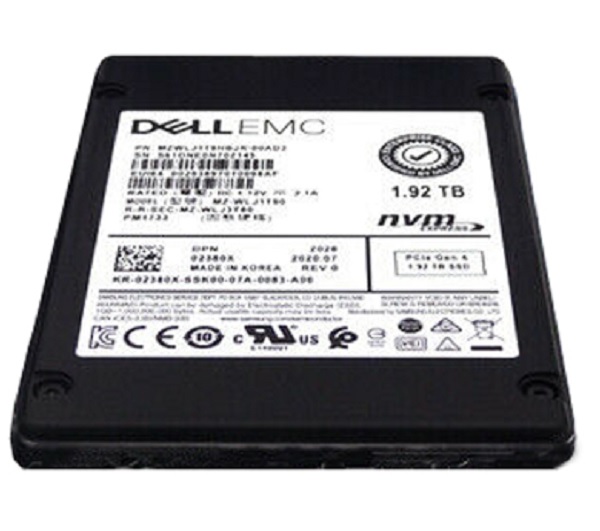 Samsung MZWLJ1T9HBJR-00AD3 1.92 TB PM1733 NVMe PCIe Gen4 x4 2.5 inch Read Intensive Solid State Drive
