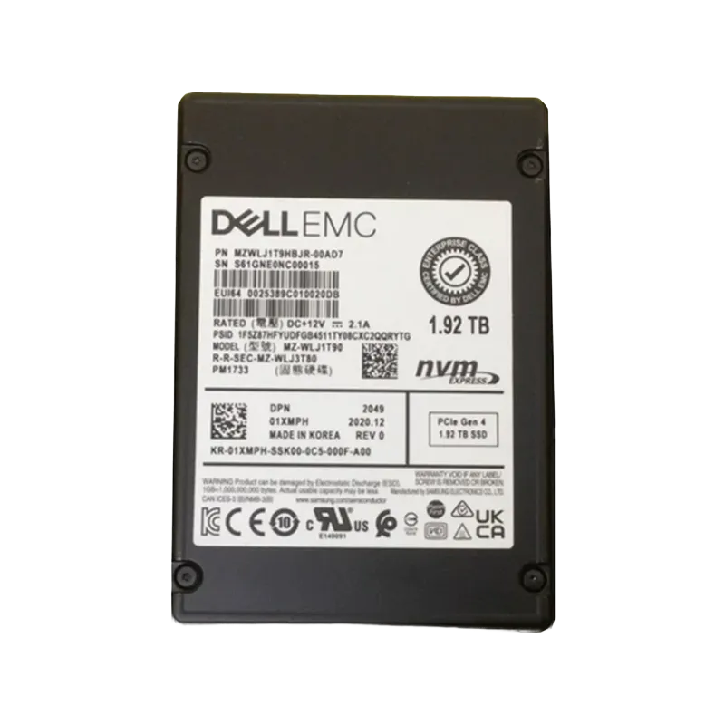 Samsung MZWLJ1T9HBJR-00AD7 1.92TB PM1733 PCIe Gen4 x4 2.5-inch Read Intensive Solid State Drive