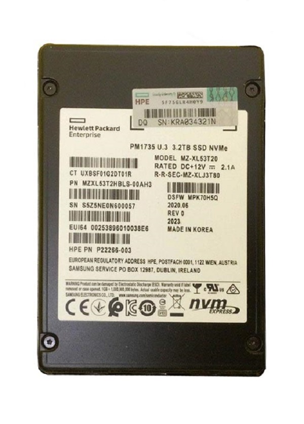 Samsung MZXL53T2HBLS-00AH3 3.2 TB PM1735 PCIe Gen4 x8 HHHL Mixed Use Solid State Drive