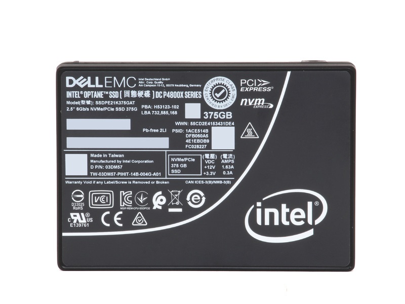 Intel SSDPE21K375GAT 375 GB Optane DC P4800X PCIe 3.0 x4, NVMe 2.5 inch 15mm (U.2) Enterprise/Write-Intensive Solid State Drive
