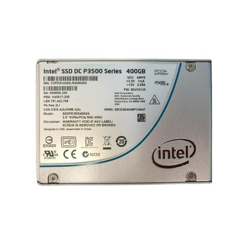 Intel SSDPE2MX400G4 400 GB DC P3500 PCIe 3.0 x4, NVMe 2.5 inch 15mm (U.2) Enterprise/Read-Intensive Solid State Drive