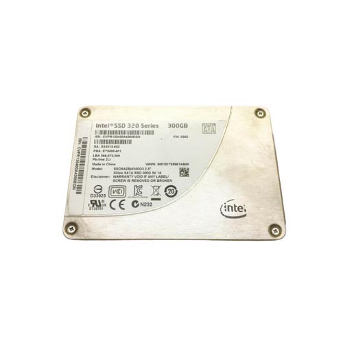 Intel SSDSA2BW300G3 300 GB SSD 320 Series SATA 3Gb/s 2.5 inch 7mm Consumer/Client Solid State Drive
