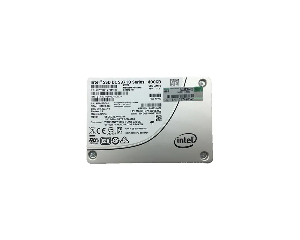 Intel SSDSC2BA400G4P 400 GB DC S3710 SATA 3.0 6Gb/s 2.5 inch 7mm Enterprise/Write-Intensive Solid State Drive