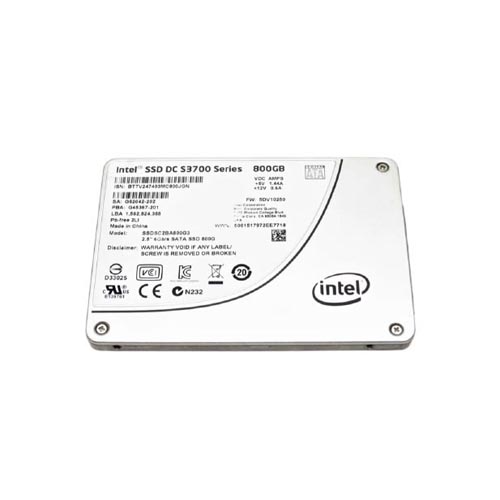 Intel SSDSC2BA800G3 800 GB DC S3700 SATA 6Gb/s 2.5 inch 7mm Enterprise/Write-Intensive Solid State Drive
