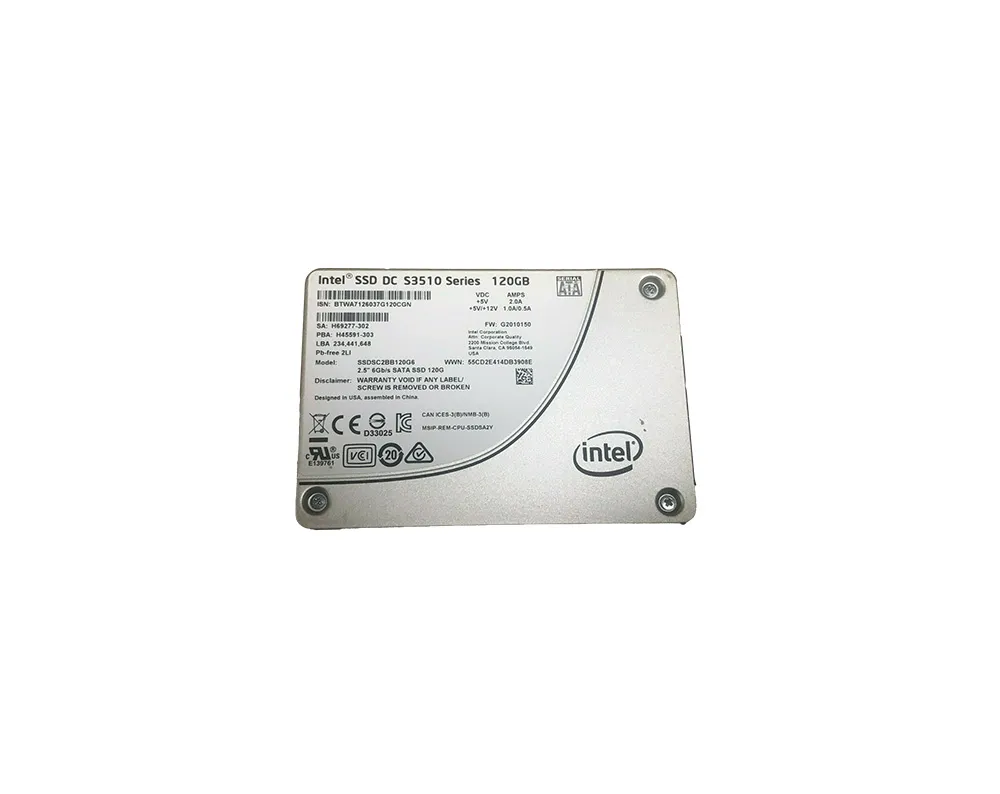 Intel SSDSC2BB120G6 120 GB DC S3510 SATA 6Gb/s 2.5 inch 7mm Enterprise/Read-Intensive Solid State Drive