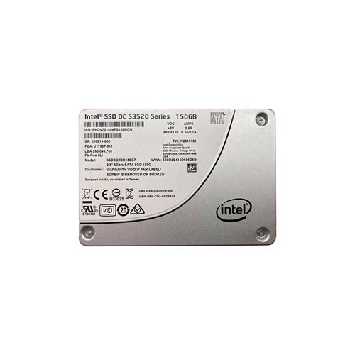 Intel SSDSC2BB150G7 150 GB DC S3520 SATA 6Gb/s 2.5 inch 7mm Enterprise/Read-Intensive Solid State Drive