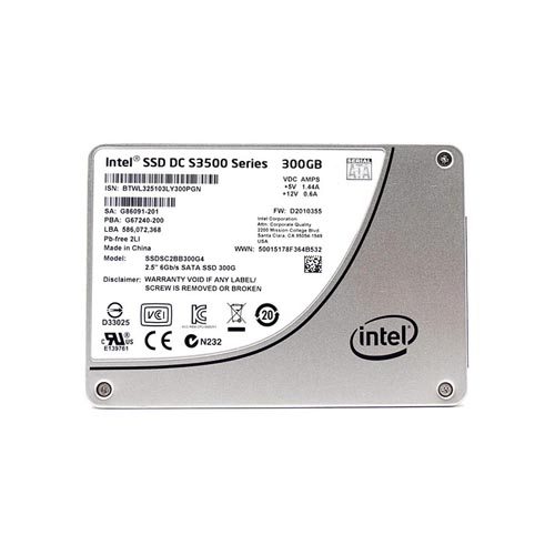 Intel SSDSC2BB300G4 300 GB DC S3500 SATA 6Gb/s 2.5 inch 7mm Enterprise/Read-Intensive Solid State Drive