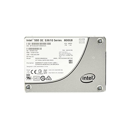 Intel SSDSC2BX800G4 800 GB DC S3610 SATA 6Gb/s 2.5 inch 7mm Enterprise/Mixed-Use Solid State Drive