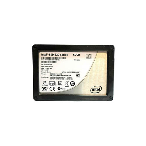 Intel SSDSC2CW060A3 60 GB 520 Series (Cherryville) SATA 6Gb/s 2.5 inch 9.5mm Consumer Solid State Drive