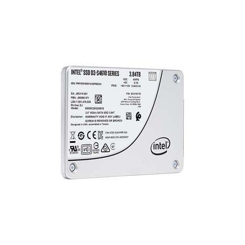 Intel SSDSC2KG038T8 3.84 TB D3-S4610 SATA 6Gb/s 2.5 inch 7mm Enterprise/Mixed-Use Solid State Drive