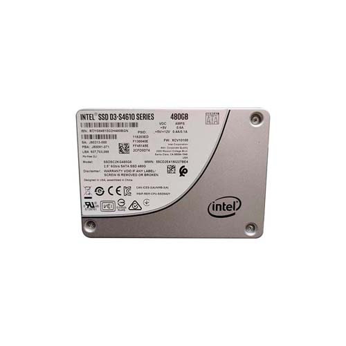 Intel SSDSC2KG480G8 480 GB D3-S4610 SATA 6Gb/s 2.5 inch 7mm Enterprise/Mixed-Use Solid State Drive