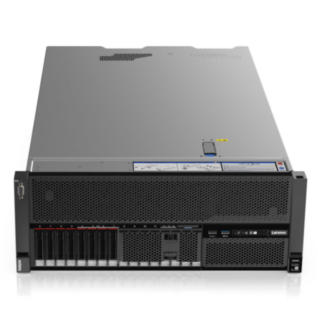 Lenovo ThinkSystem SR860 4U Rack Server - Supports 4x Intel Xeon Gold Processors, Up to 6TB Memory, Advanced Cooling Design