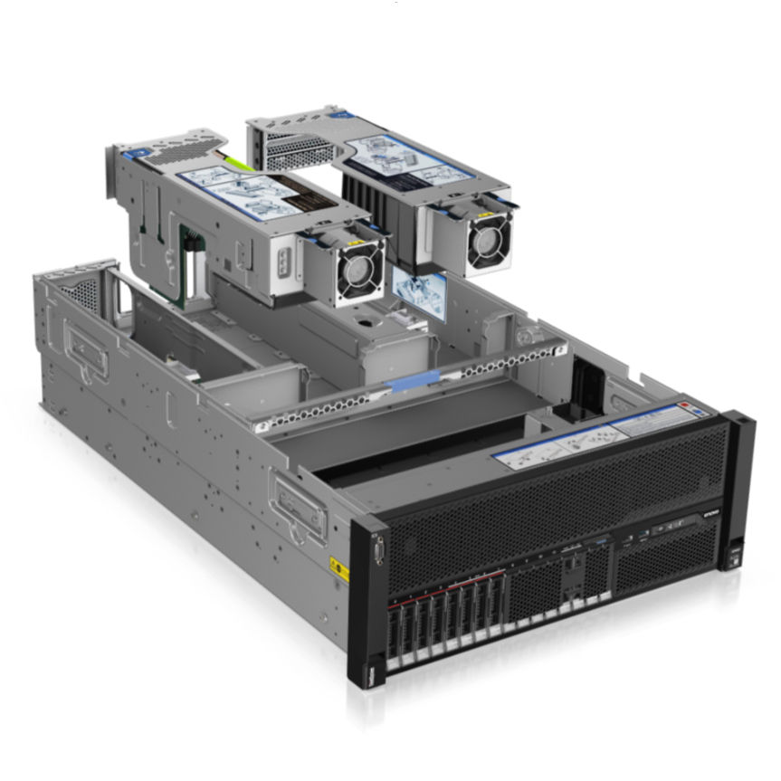 Lenovo ThinkSystem SR860 4U Rack Server - Supports 4x Intel Xeon Gold Processors, Up to 6TB Memory, Advanced Cooling Design