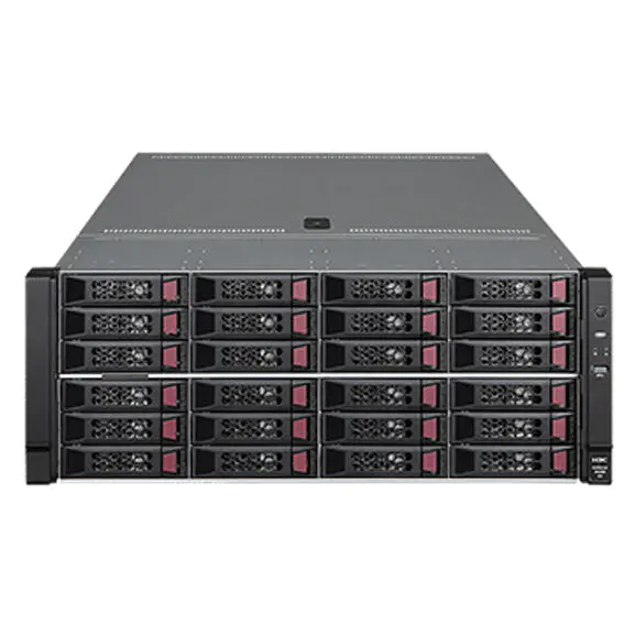 NEW H3C UniServer R4300 G5 Rack Server - 4U Dual-Socket/52 Drive Bays/32 Memory Slots/10 PCIe 4.0 Slots/Optimized for AI & Big Data