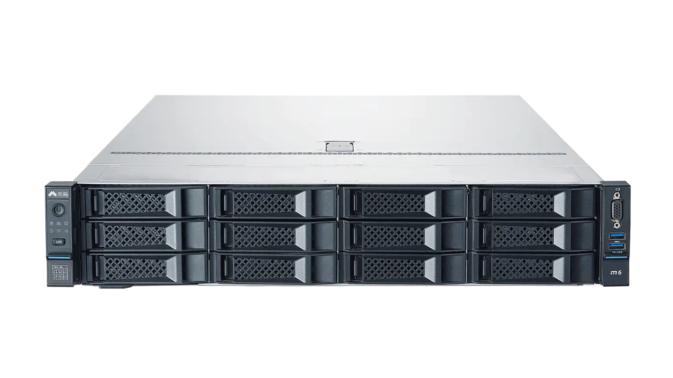 Enterprise Grade Inspur NF5280M6 Dual-Socket Rack Server with Intel Xeon Silver 4214 Processors(12 Core 2.2GHz) 64GB DDR4 High-Speed Memory 8 Hot-Swap Drive Bays Dual Redundant Power Supply Data Center Level Reliability