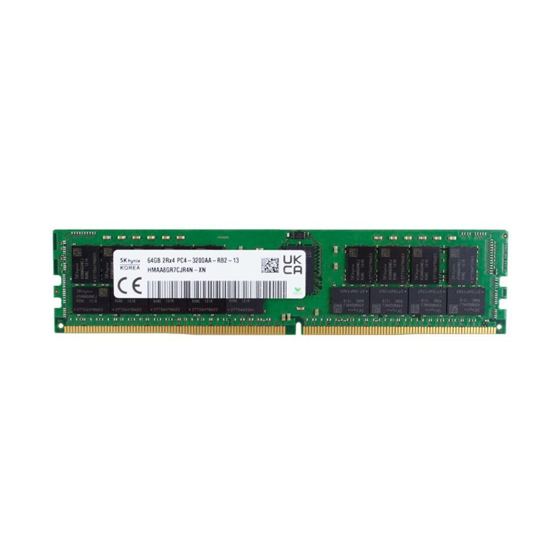 Genuine Hynix HMAA8GR7CJR4N-XNT8 64GB DDR4-3200MHz ECC Registered Server Memory PC4-25600R CL22 288-Pin 1.2V Dual Rank
