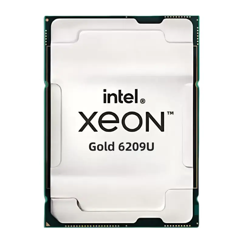 Процессор Intel Xeon Gold 6209U | 8 ядер 16 потоков | Базовая частота 2.1 ГГц, турбо до 3.9 ГГц | 27.5 МБ кэш-памяти | Однопроцессорная производительность для HPC и виртуализации