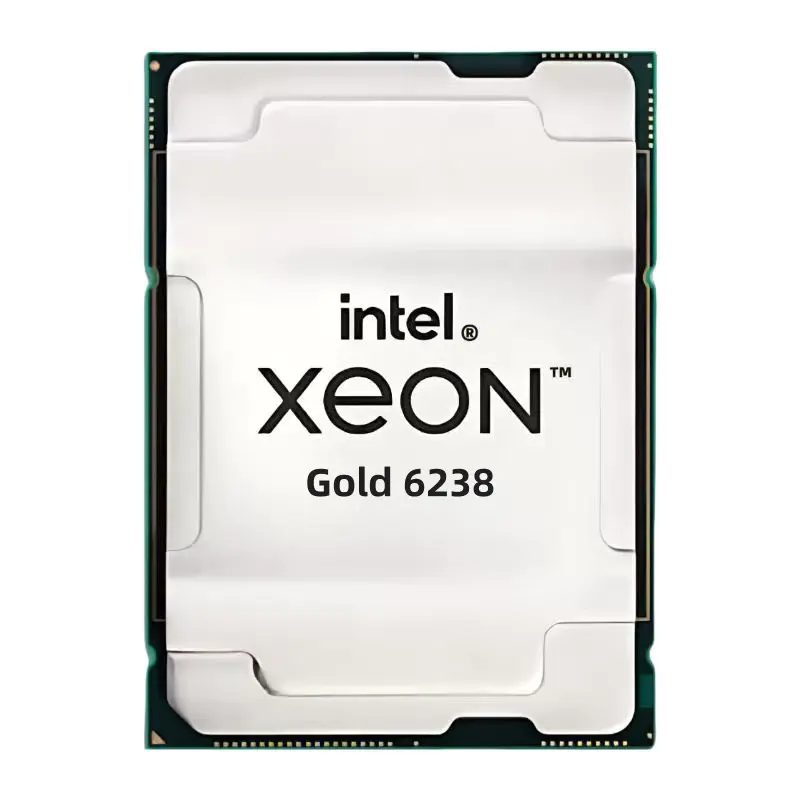 Процессор Intel Xeon Gold 6238 | 22 ядра 44 потока, базовая частота 2.2 ГГц, турбо 3.7 ГГц | Кэш 30.25 МБ | 140 Вт | Для HPC, виртуализации и сложных задач